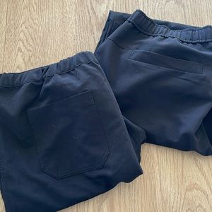 Size Large Set of 2 men’s FIGS pants black